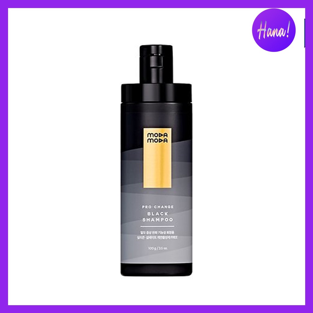 Dầu gội MODAMODA màu đen khối lượng tịnh 100g, Moda Moda Pro-change Black Shampoo