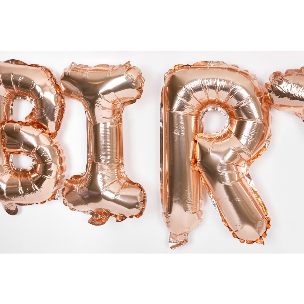 Set Bong Bóng Bay ARTBOX Hàn Quốc Màu Vàng Hồng Chữ HAPPY BIRTHDAY Dùng Trang Trí Tiệc Sinh Nhật