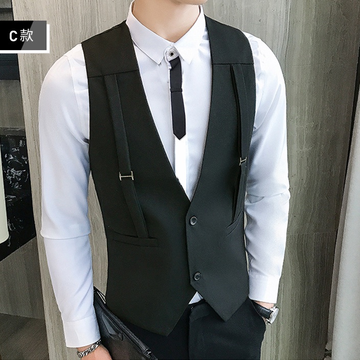 Áo Gile nam, Áo gile tạo đai cách điệu, lịch lãm, trẻ trung, phong cách hiện đại, tạo điểm nhấn cho các tổng tài mã N41