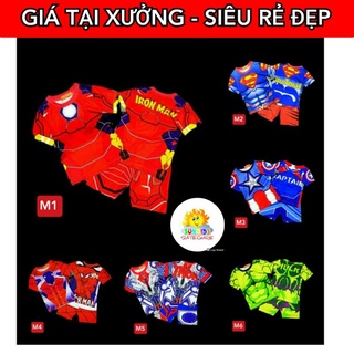 🔥loại 1 meckeykids🔥 bcs11b 40-60kg bộ tay ngắn bé trai đại cồ thun lạnh 3d siêu nhân size đại cồ