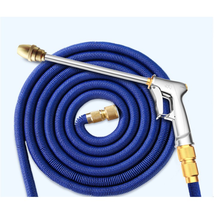 Bộ Vòi Rửa Xe Giãn Nở Tăng Áp Lực 15m Đồng Nguyên Chất, Hàng chất lượng