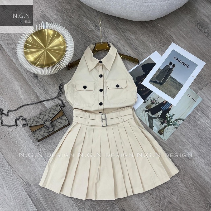 Set Áo Kèm Chân Váy 2 Màu N.G.N