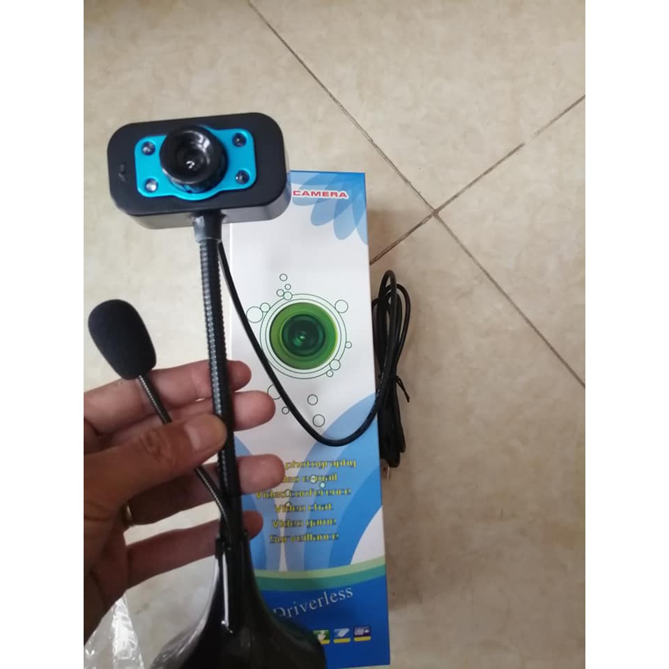 Webcam học trực tuyến - webcam Online chân cao có míc, Wecam dùng cho máy tính có míc và đèn led sáng, Bảo hành 12 tháng | BigBuy360 - bigbuy360.vn