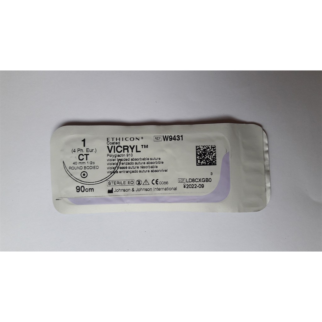 Chỉ phẫu thuật vicryl 1 w9431