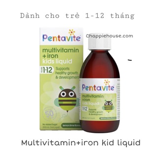 Vitamin tổng hợp và sắt cho bé - Pentavite