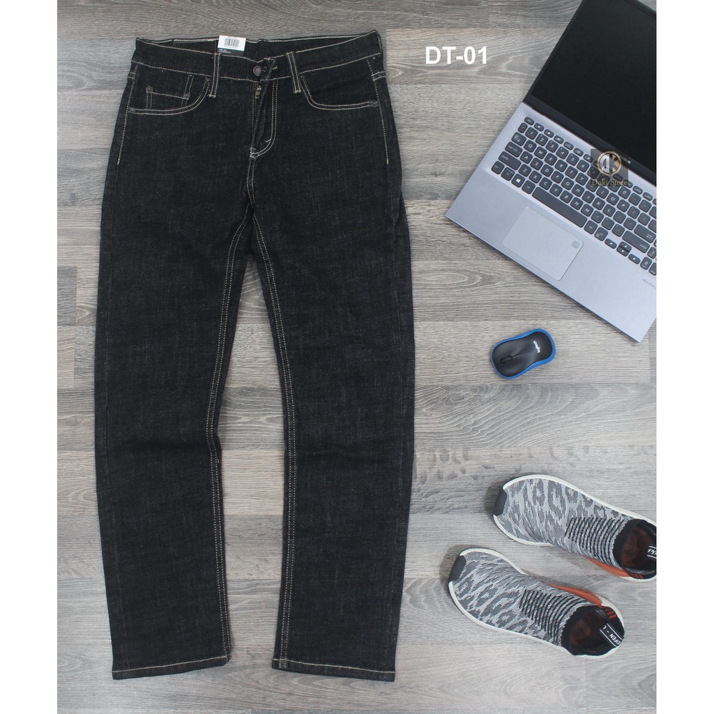 Quần Jean Nam Cao Cấp Màu Đen Tiêu, Quần Bò Nam Chất Vải Co Giãn Thoải Mái, DOKI DT-01 | BigBuy360 - bigbuy360.vn