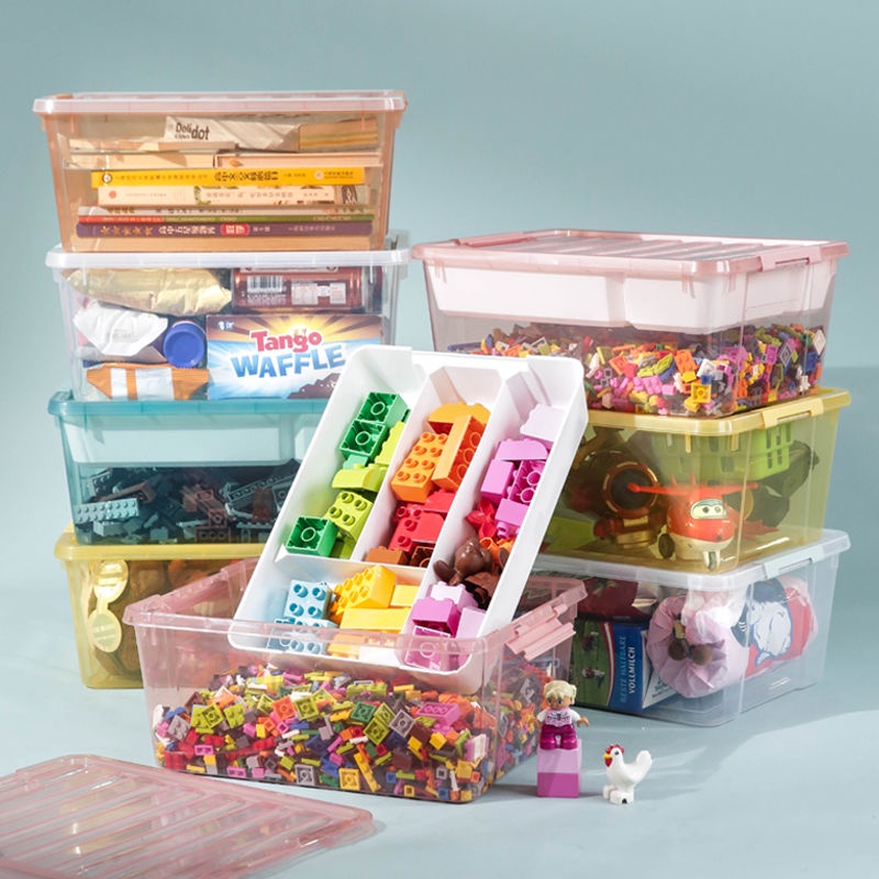 Hộp đựng đồ chơi lego trong suốt tiện dụn