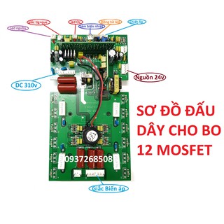 Bo mạch máy hàn điện tử không kèm 12 sò