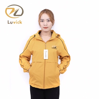 Áo khoác gió  nữ tráng bạc lót nỉ chống rét và chống nước