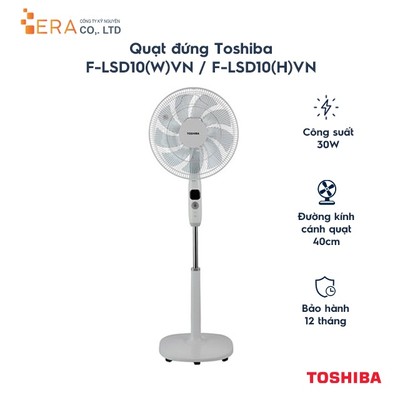 Quạt đứng Toshiba F-LSD10(W)VN / F-LSD10(H)VN - Hàng chính hãng