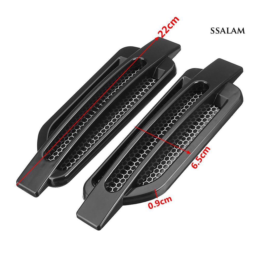1 Cặp Miếng Dán Trang Trí Lưới Thông Gió Xe Hơi