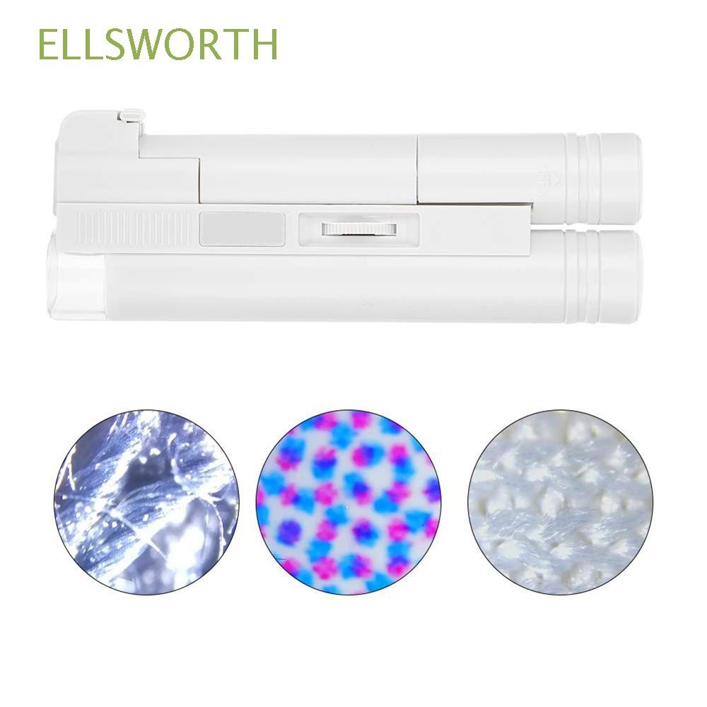 Kính hiển vi bỏ túi nhỏ gọn phóng đại gấp 40 / 80 / 100 lần có đèn led tiện lợi