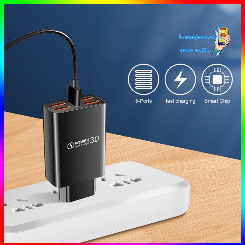 Củ sạc nhanh 5 cổng USB cho điện thoại