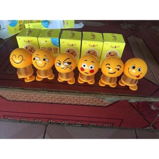 Thú nhún emojji con lắc lò xo 100c = 8k