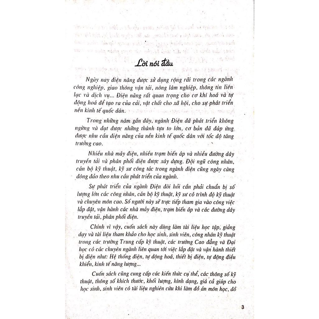 Sách - Kỹ Thuật Lắp Đặt Và Vận Hành Trạm Biến Áp