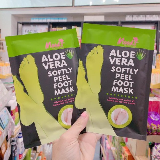 Mặt Nạ Ủ Chân Moods Aloe Vera Lemon Softly Peel Foot Mask Thailand