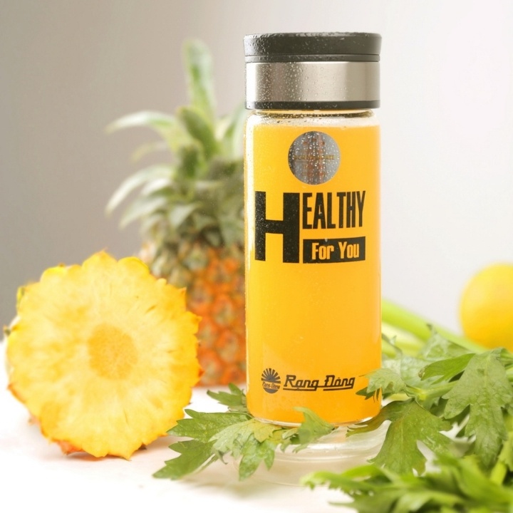 [Chính Hãng] Bình nước cầm tay 450ml Rạng Đông thân thuỷ tinh, nắp nhựa ABS kết hợp inox (model: RD-045G1)