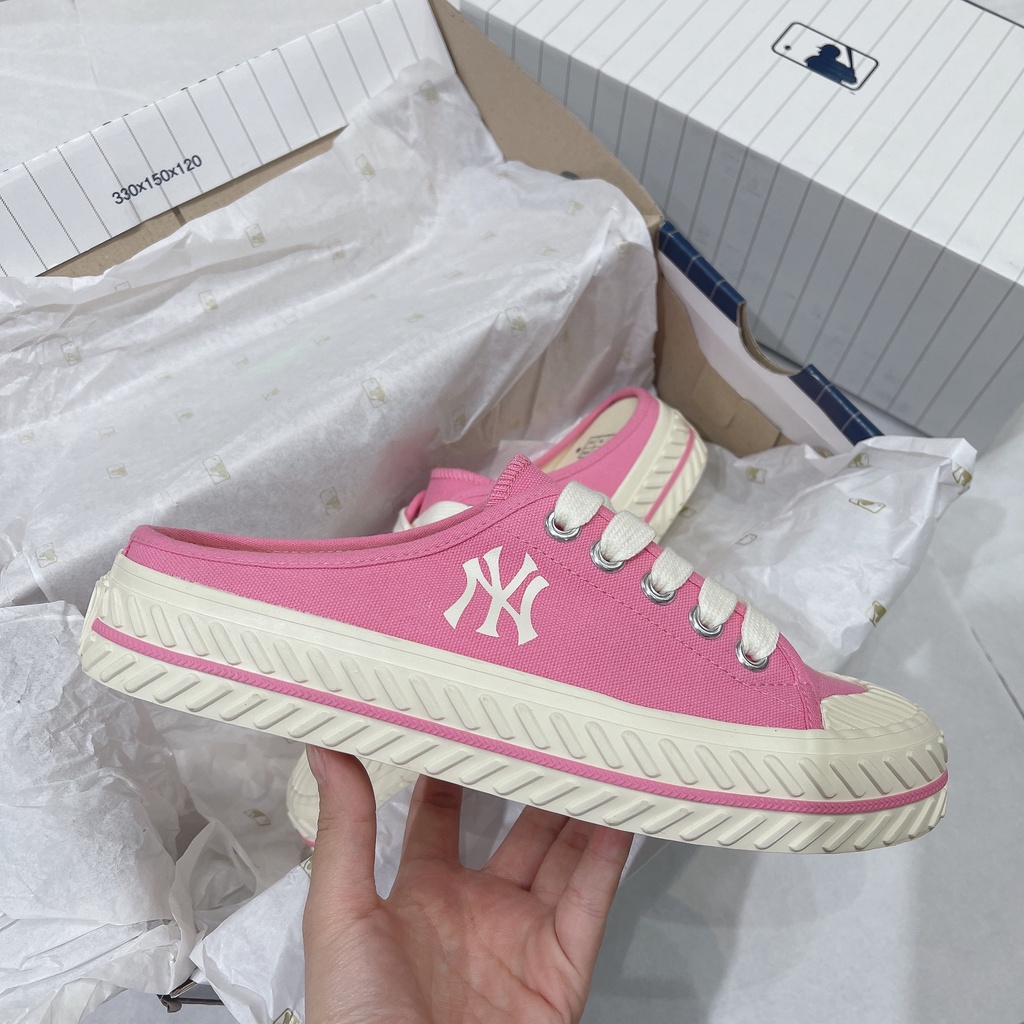[CHÍNH HÃNG] GIÀY MLB MULE *ĐẠP GÓT* - *HỒNG/PINK* - 2022**