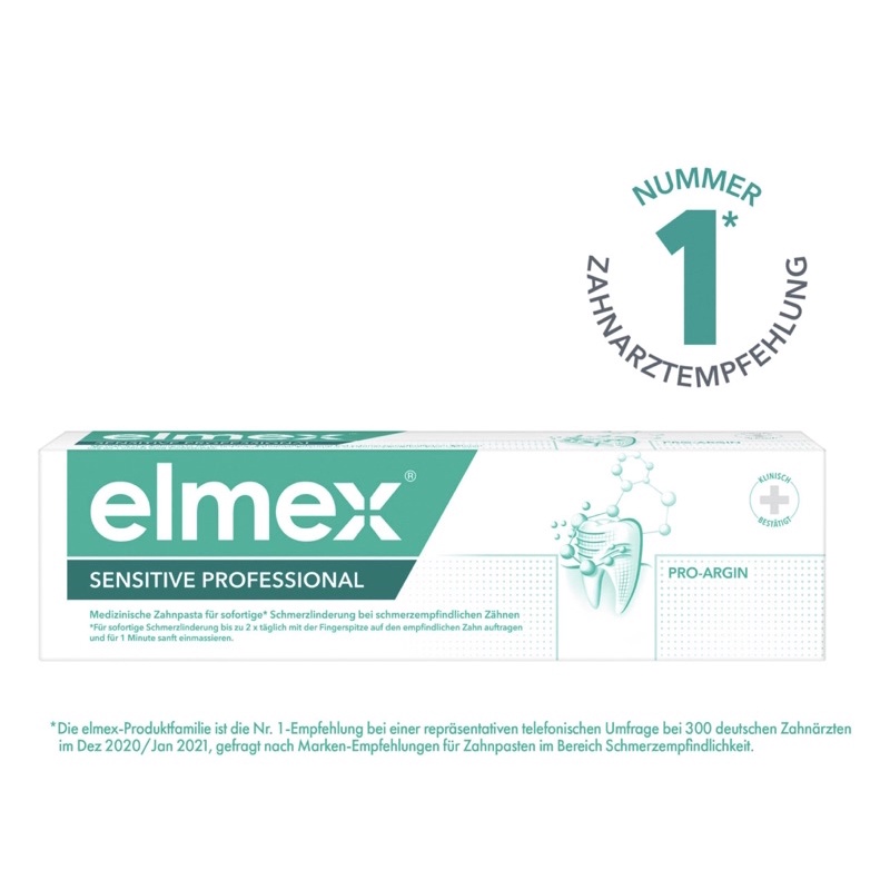 Kem đánh răng Elmex Sensitive Professional nội địa Đức 75ml cho răng siêu nhạy cảm
