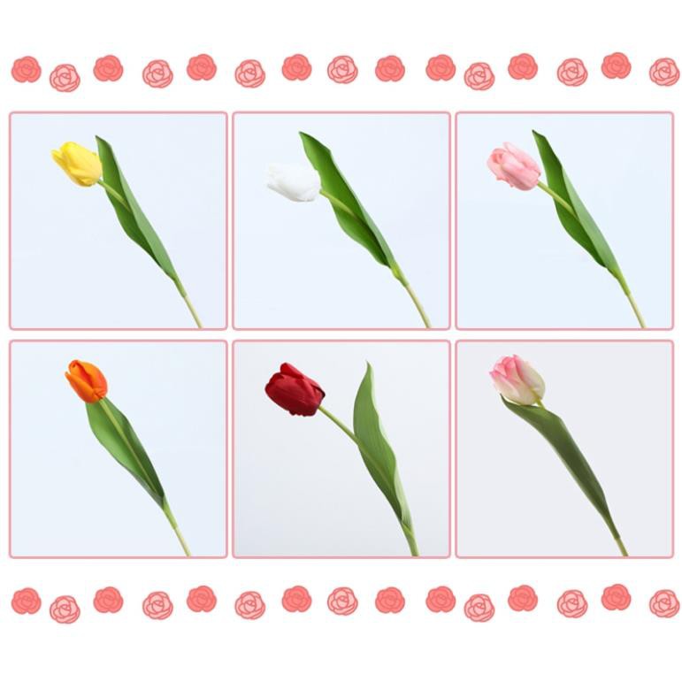 HOA GIẢ TULIP PU GIỐNG THẬT ĐẾN 99%