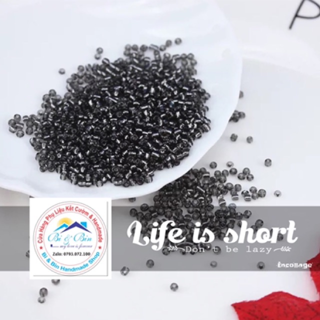 45g Hạt Cườm Thủy 2mm Đính Kết Trang Phục Thời Trang