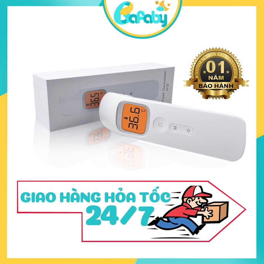 Nhiệt Kế Hồng Ngoại Điện Tử Đo Nhiệt Độ Thân Nhiệt Nước Pha Sữa Cho Bé - KF32