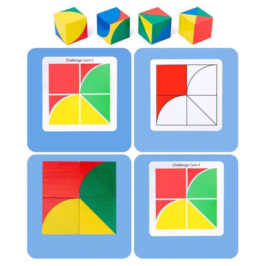 Khối lập phương Pixy - Đồ chơi gỗ rèn luyện tư duy không gian đa chiều Pixy Cubes Block