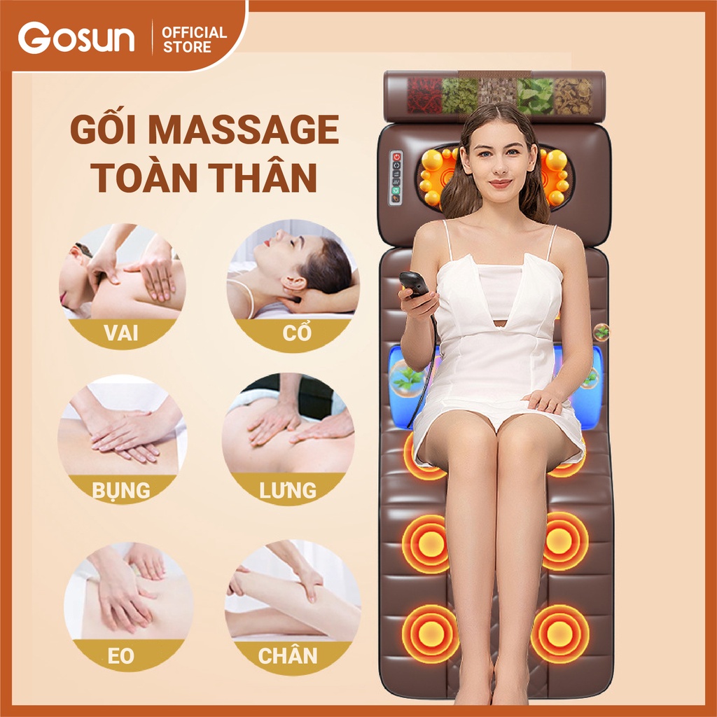 Đệm Massage Toàn Thân Genji A5, Nệm Massage Thảo Dược, Hồng Ngoại Cải Tiến Mới Hồi Phục Cơ Thể