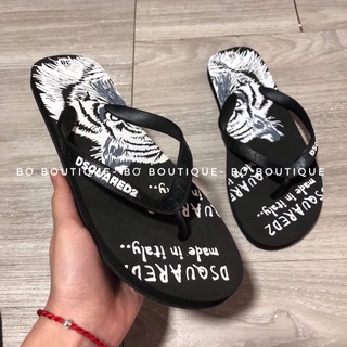 Dép tông lào DSQ logo hổ, dép xỏ ngón nam - Bơ Boutique