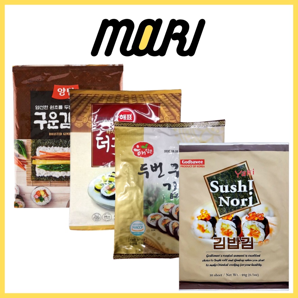 Rong biển cuộn cơm 10 lá Hàn Quốc - Rong biển cuộn cơm, kimbap, sushi