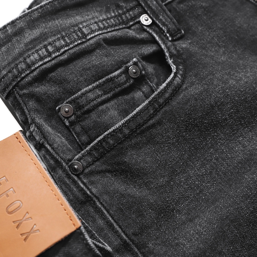 Quần Jean nam Defoxx xám rách ((Form Slimfit.chất vải co dãn,ống 15-18cm,Hàng VNXK)-JDF210727 | BigBuy360 - bigbuy360.vn