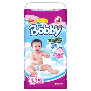[ XẢ KHO NGHỈ BÁN] Bỉm - Tã dán Bobby size S56, M48, L42