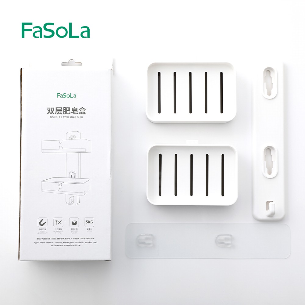 [FREESHIP] Khay đựng xà phòng dán tường FASOLA FSLRY-283A