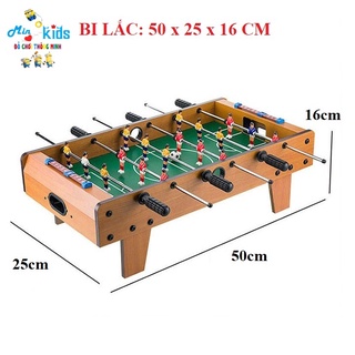  Bàn Bi Lắc  Banh Lắc Bóng Đá Cỡ Lớn 6 Tay Cầm Phù Hợp Cho Bé Và Người Lớn kt 50*25*16cm - Min Kids 