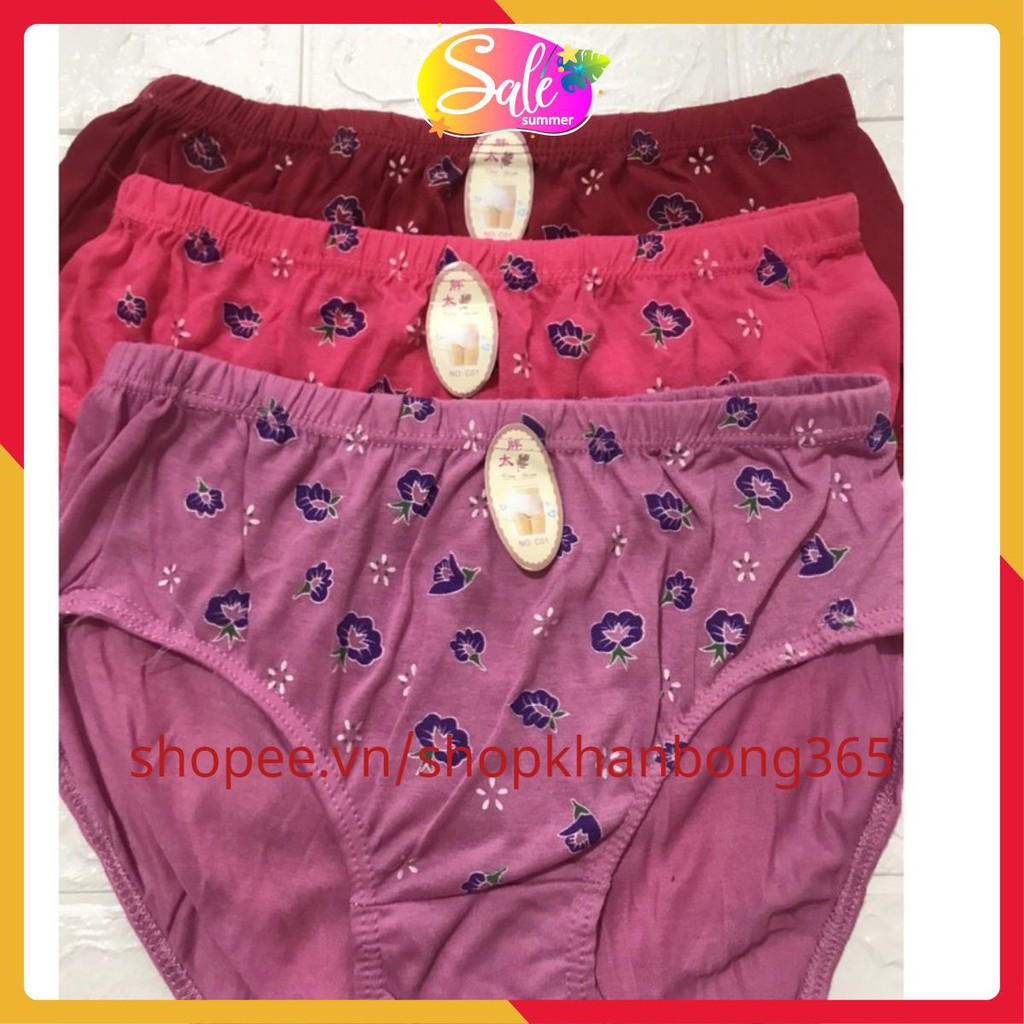 Quần lót bà già cạp cao siêu to bigsize 5XL cho người già người già béo mập 70kg 80kg 90kg (QBGT)