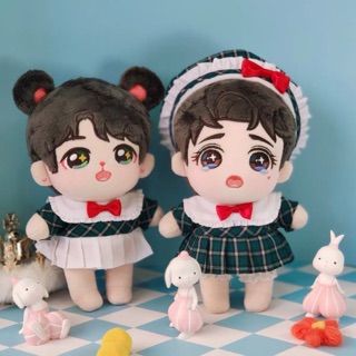 Set váy + mũ cho doll 20cm