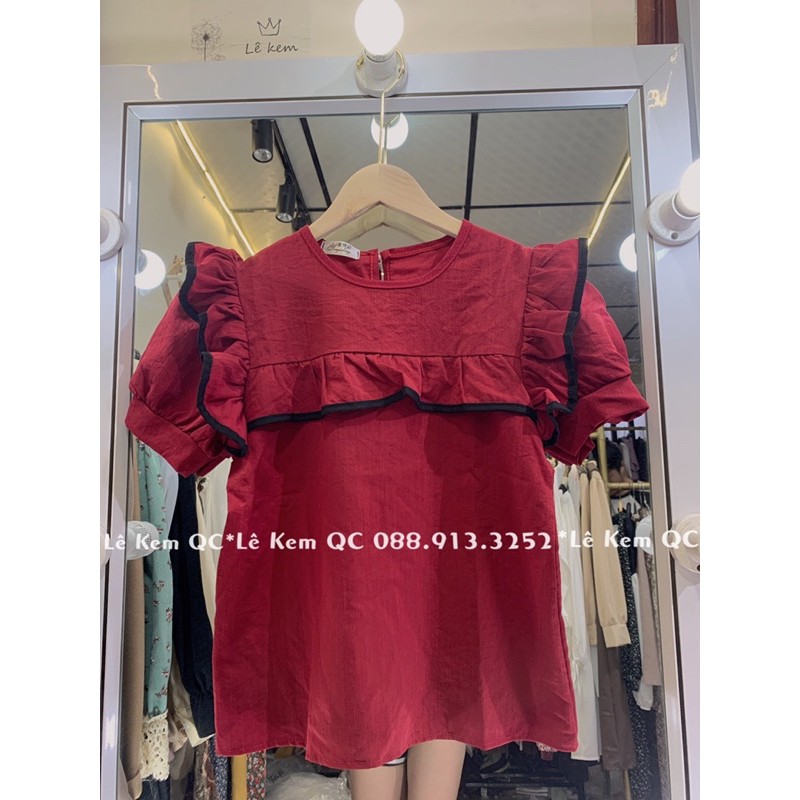 Áo đũi cổ bèo vintage ❤️