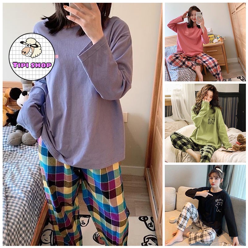 [Mã WASKT410K giảm 10K đơn 50K] Bộ ngủ dài tay cao cấp chất mềm Sinal