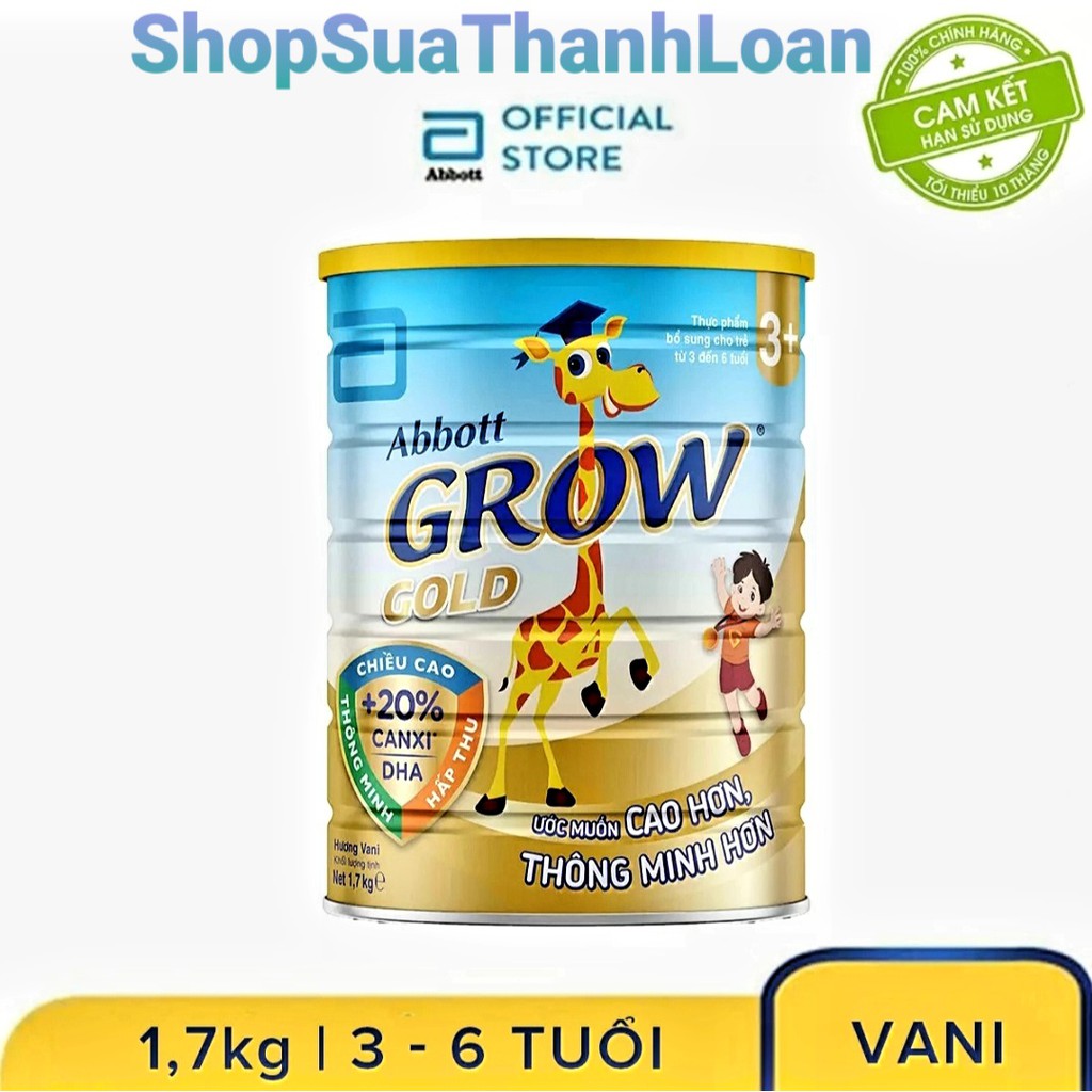 [HSD T11-2023] Sữa Bột Abbott Grow Gold 3+ - Lon 1.7kg