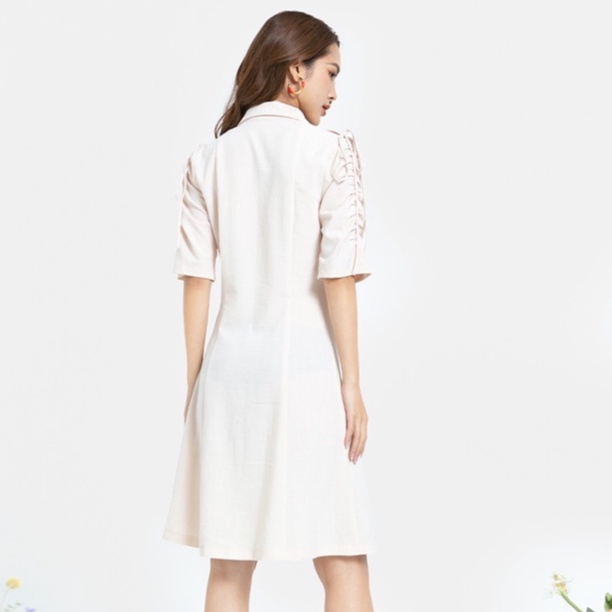Đầm nữ sơ mi HNOSS kiểu dáng công sở Hopeful Dress DLU007