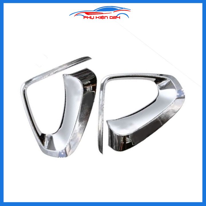 Ốp viền đèn gầm trước Fortuner 2017-2018-2019-2020 mạ Crom chống trầy trang trí làm đẹp xe