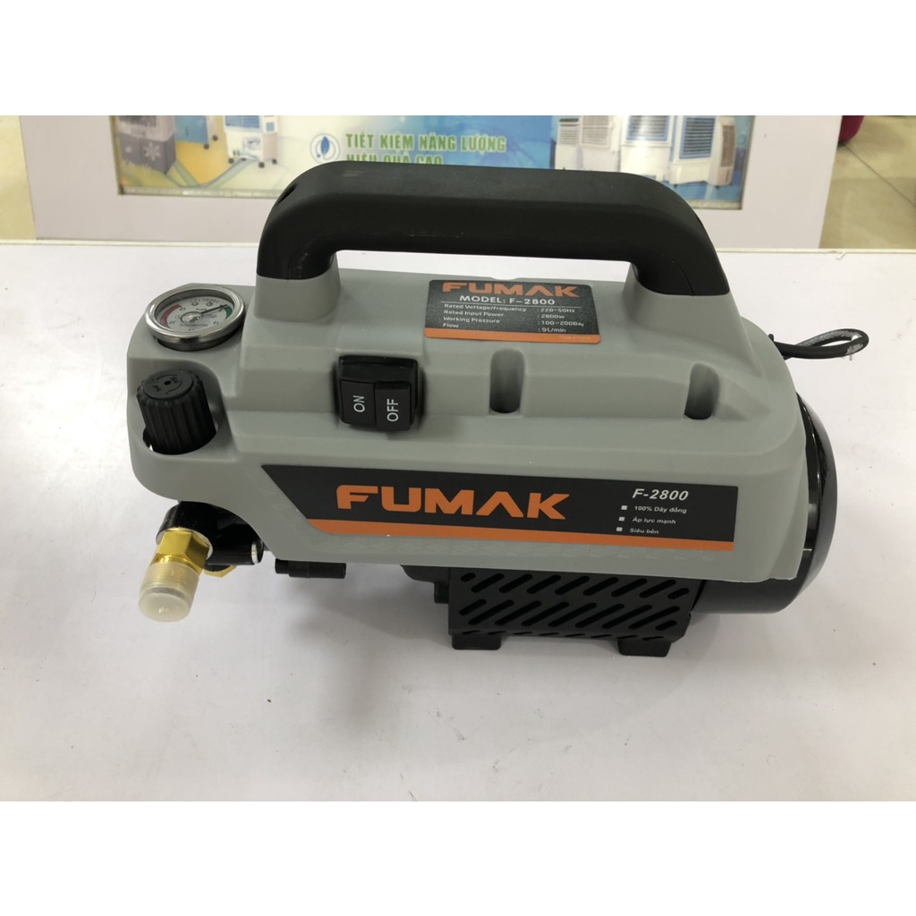 Máy rửa xe gia đình Fumak F 2800, Áp lực phun 150 bar, Bảo hành 18 tháng, đổi trả 7 ngày