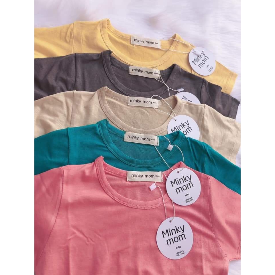 Quân Áo trẻ em😘FREESHiP😘Bộ MINKY MOM Cotton Lạnh Cộc Tay Cho Bé)