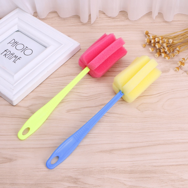 Bàn chải bọt biển vệ sinh ly cốc tiện dụng cho nhà bếp
