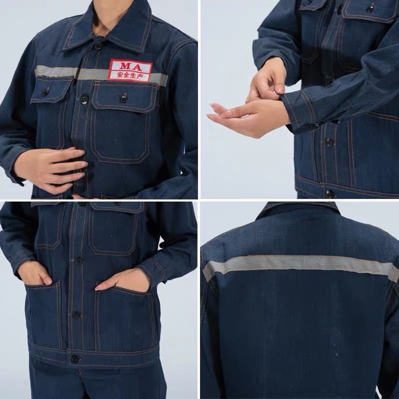 Bộ Đồ Bảo Hộ Lao Động Nam Vải Denim Siêu Bền Chắc Chống Mòn Chuyên Dụng Cho Thợ Hàn (Có Thể Mua Lẻ)