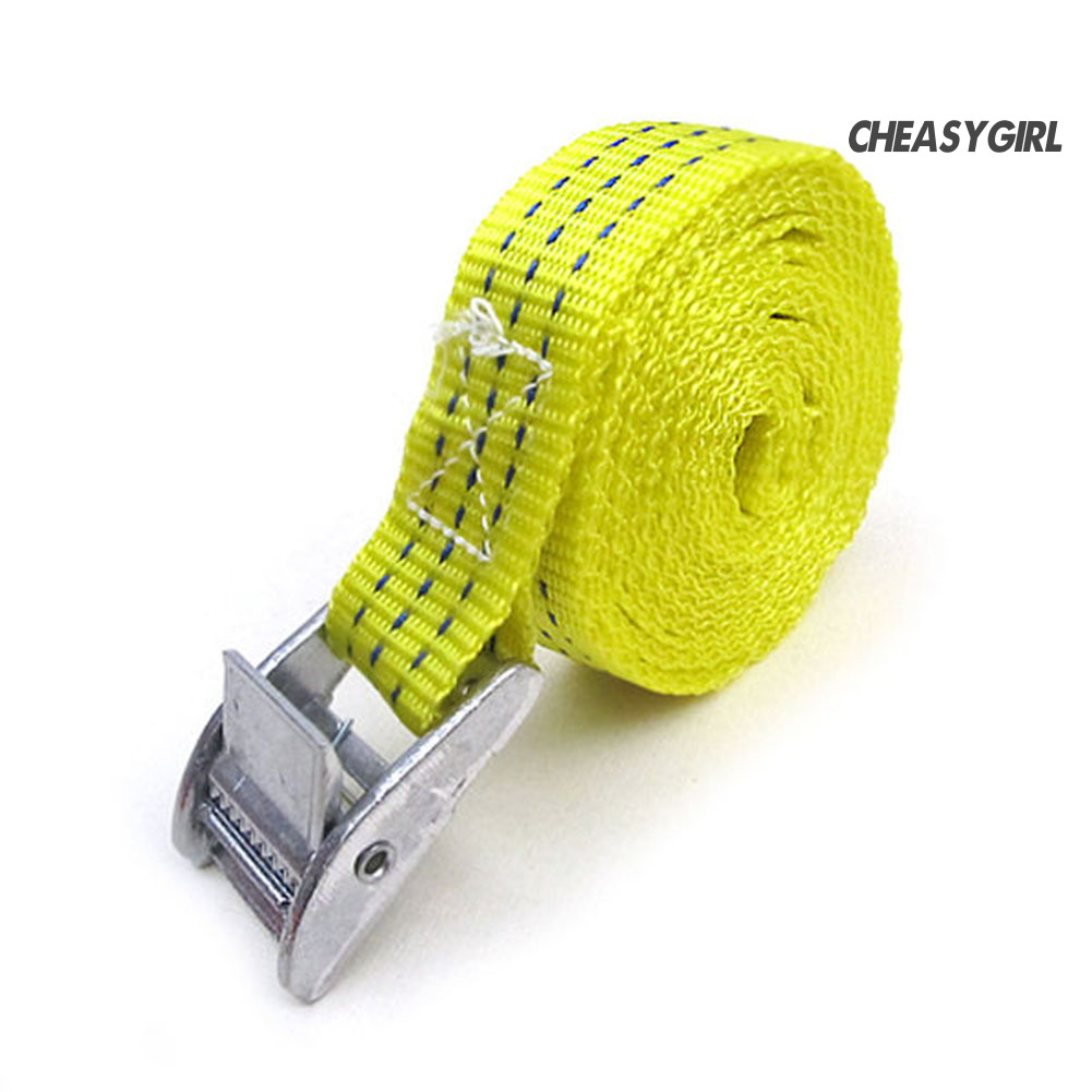 Dây Đai Buộc Túi Hành Lý Bằng Nylon Khóa Kim Loại Chịu Tải Nặng 2.5m