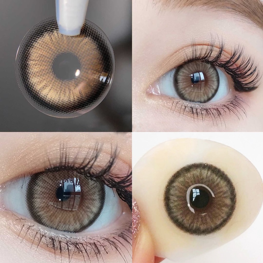 EYESHARE Bộ 2 kính áp tròng màu sắc trẻ trung xinh xắn dùng để trang điểm