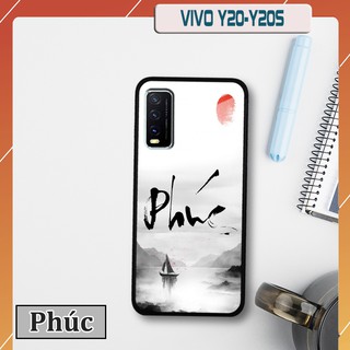 Ốp lưng kính 3D Vivo Y20/ Y20s- chữ thư pháp ý nghĩa