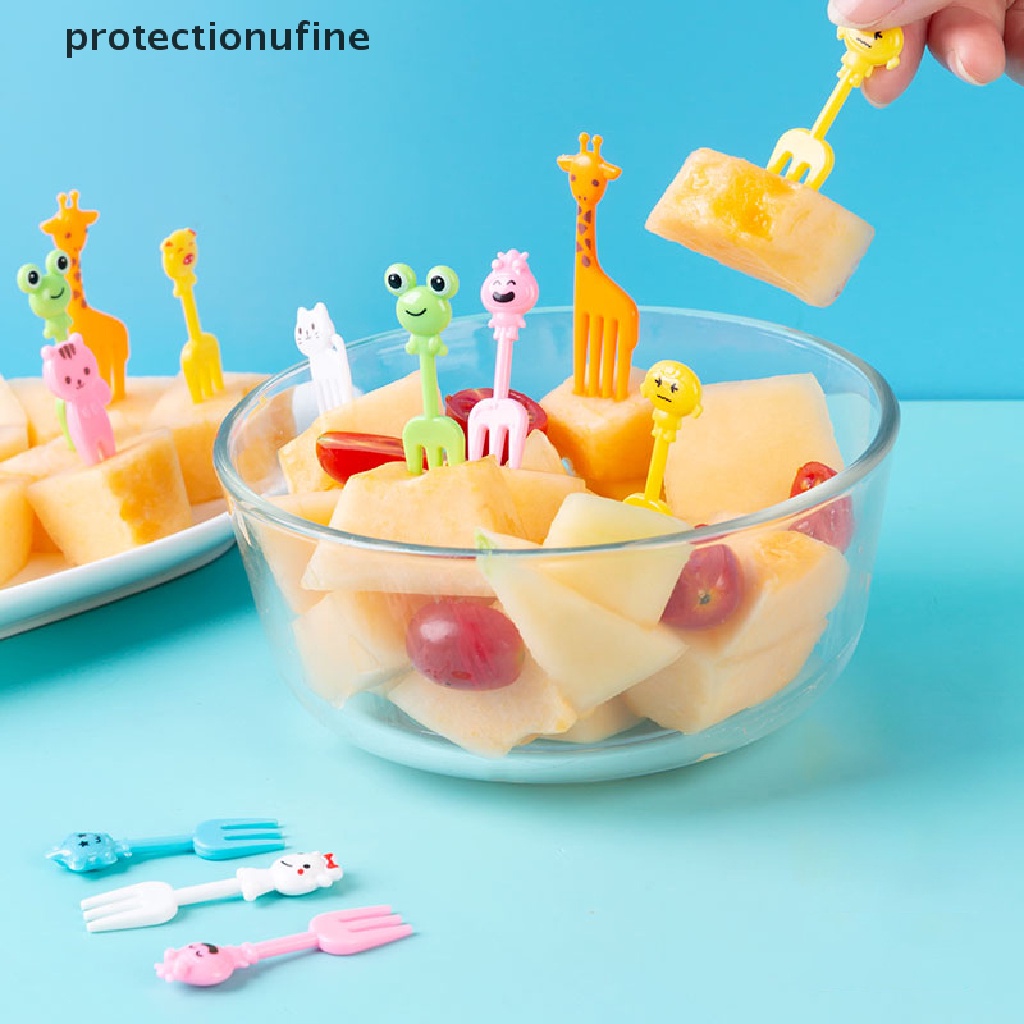 Pr3vn Bộ Nĩa Ăn Trái Cây Tráng Miệng Dạng Xoắn Hình Hoạt Hình Cho Tiệc Cocktail Martijn