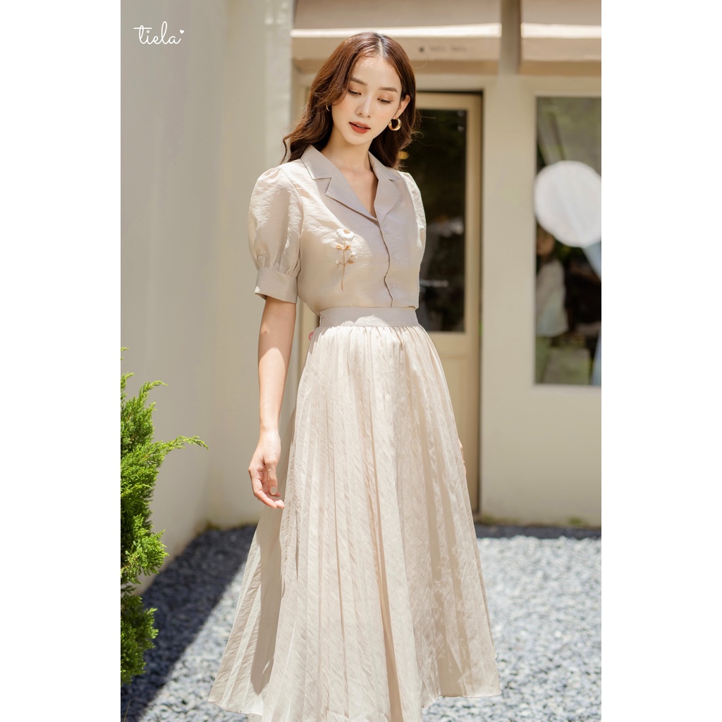 TIELA Áo sơ mi thêu hoa cúc - Minie Shirt